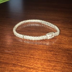 Lagos caviar rope station bracelet in silver